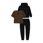 Komplet chłopięcy, Bluza z kapturem, T-shirt, Spodnie dresowe, mix, Esprit