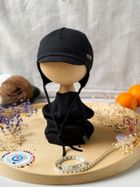 Komplet chłopięcy, Czapka, Komin, czarny, Iltom