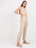 Komplet damski, beżowy, Italy Moda
