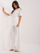 Komplet damski, biały, Lakerta