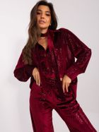 Komplet damski, bordowy, Lakerta