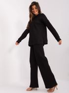 Komplet damski, czarny, Lakerta