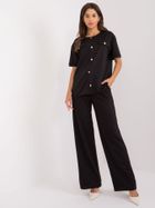 Komplet damski, czarny, Lakerta