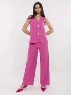 Komplet damski, różowy, Italy Moda