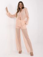 Komplet damski, różowy, Lakerta