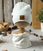 Komplet dziecięcy, Czapka, Komin, ecru, Iltom