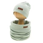 Komplet dziecięcy, Czapka, Komin, khaki, Nicol