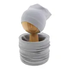 Komplet dziecięcy, Czapka, Komin, szary, Nicol