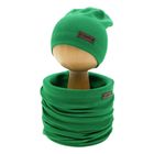 Komplet dziecięcy, Czapka, Komin, zielony, Nicol