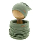 Komplet dziecięcy, Czapka, Komin, zielony, Nicol