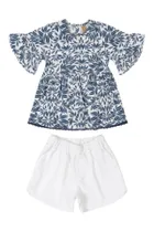 Komplet dziewczęcy, Bluzka z krótkim rękawem, Szorty, mix, Up Baby