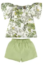 Komplet dziewczęcy, Bluzka z krótkim rękawem, Szorty, mix, Up Baby