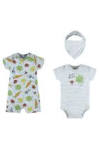 Komplet dziewczęcy, Body z krótkim rękawem, Rampers, Chustka, mix, Up Baby