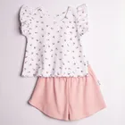 Komplet dziewczęcy, T-shirt, Szorty, mix, Nicol