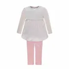 Komplet dziewczęcy, Tunika, Legginsy, różowy, Kanz