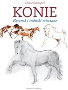 Konie. Rysunek i techniki mieszane