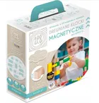 Kooglo, Basic Colour, drewniane klocki magnetyczne, 50 elementów