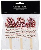 Koopman, lody, dekoracja wisząca, bombka, biały, 3 szt.