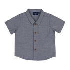 Koszula chłopięca z krótkim rękawem, niebieska, Tom Tailor