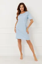 Koszula nocna damska, niebieska, Erula, Italian Fashion