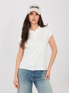 Koszulka polo damska z krótkim rękawem, biała, Sublevel