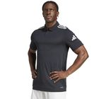 Koszulka polo męska z krótkim rękawem, czarna, Adidas Squadra