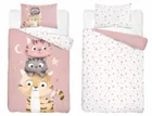 Kotki, 2-częściowy komplet pościeli dziecięcej, różowy, 100-135 cm