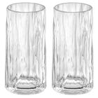 Koziol, wąskie szklanki, Club No. 8, superglas, 2-300 ml