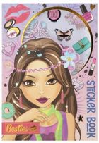 Książka z naklejkami foliowymi A5. 8 arkuszy fiolet