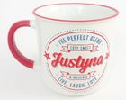 Retro, kubek ceramiczny, Justyna, 300 ml