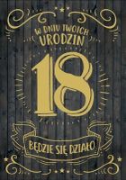 Kukartka, karnet B6, Urodziny 18