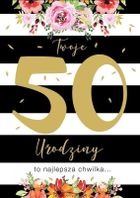 Kukartka, karnet B6, Urodziny 50