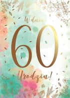 Kukartka, karnet B6, Urodziny 60