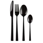 Kulig, Piano, komplet sztućców, Shiny Black, 24 szt.