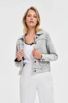 Kurtka damska, szara, Moodo