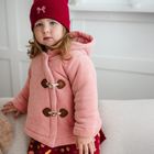 Kurtka dziewczęca z kapturem, różowa, Eevi