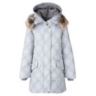 Kurtka dziewczęca z kapturem, szara, Lenne