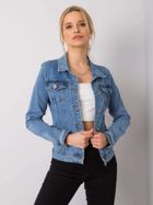 Kurtka jeansowa damska, niebieska, Denim Innovative Desing
