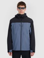 Kurtka męska z kapturem, granatowa, 4F