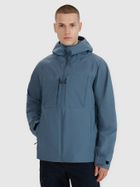 Kurtka męska z kapturem, niebieska, 4F