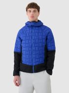 Kurtka męska z kapturem, niebieska, 4F