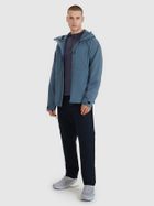 Kurtka męska z kapturem, niebieska, 4F