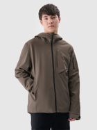 Kurtka męska z kapturem, zielona, 4F