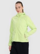 Kurtka softshell damska z kapturem, żółta, 4F