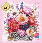 Kwiaty róż. Kolorowanka z naklejkami