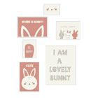 La Factory, The king of the jungle, plakaty do pokoju dziecka, 6 ramek