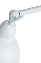 Lampa metalowa, biała z regulowany kloszem, 30-16-49 cm