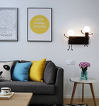 Lampa ścienna podwójna, Kinkiet Loft podwójny, czarna