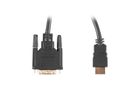Lanberg, kabel, HDMI M - Dvi-d (24+1) M, 3m, czarny