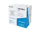 Lanberg, kabel LAN UTP, 100MB/S 305M DRUT CCA, czerwony